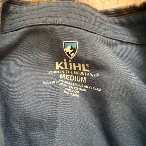 Kuhl plaid button down size m - Picture 2 of 2